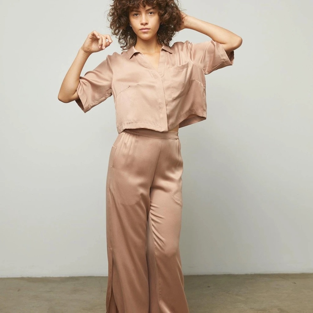 LUNYA Washable Silk High Rise Pant Set